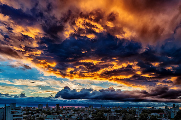 Nubes, frío y ocaso - Clouds, cold and sunset