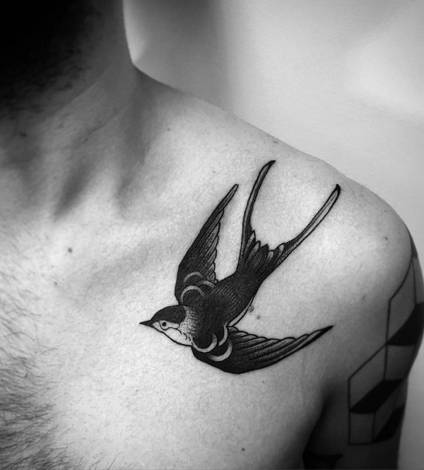 Tattoo uploaded by Saer  oldschool bird americantraditional swallow  sparrow  Tattoodo