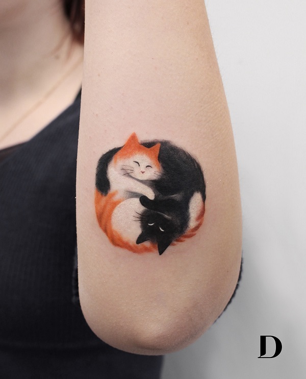 100+ Examples of Cute Cat Tattoo
