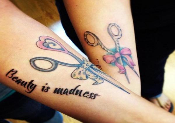 59 Bow matching tattoos
