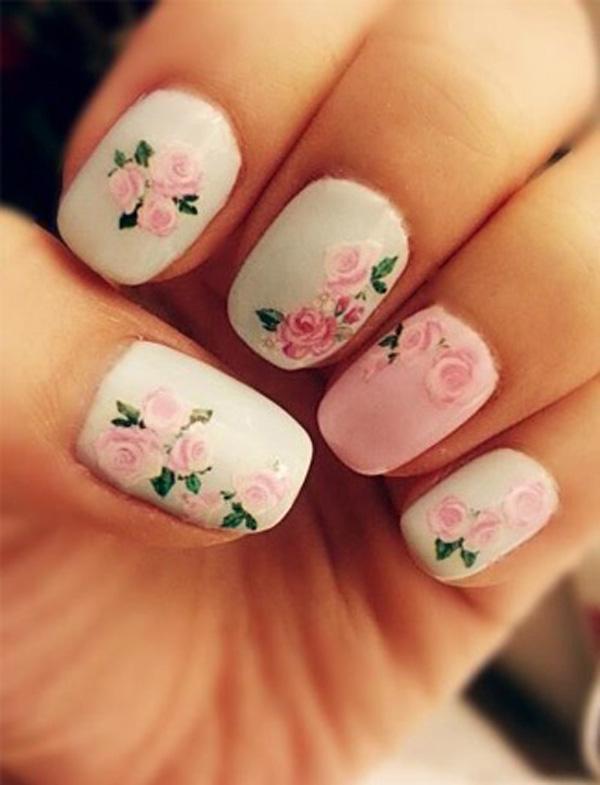 50 Flower Nail Art Designs | Art and Design