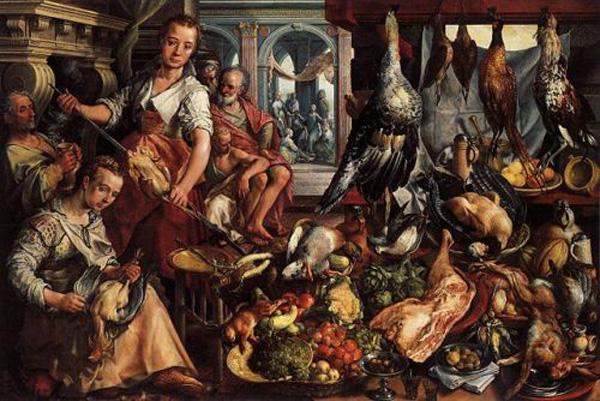 Joachim_Beuckelaer The Well-Stocked Kitchen 1566