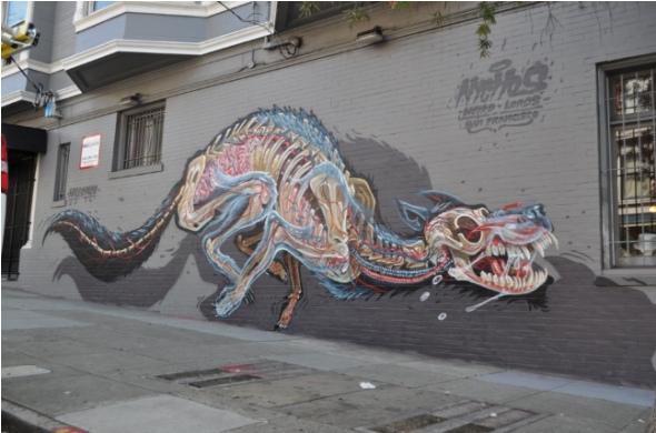 Nychos_x-ray of a wolf_ Haight Ashbury SF 2014 San Francisco