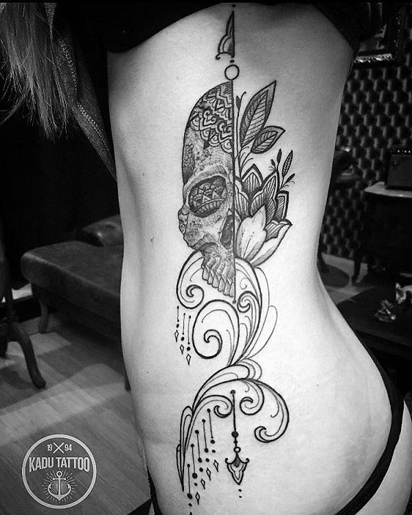 145 Extraordinary Rib Cage Tattoos That You Will Love