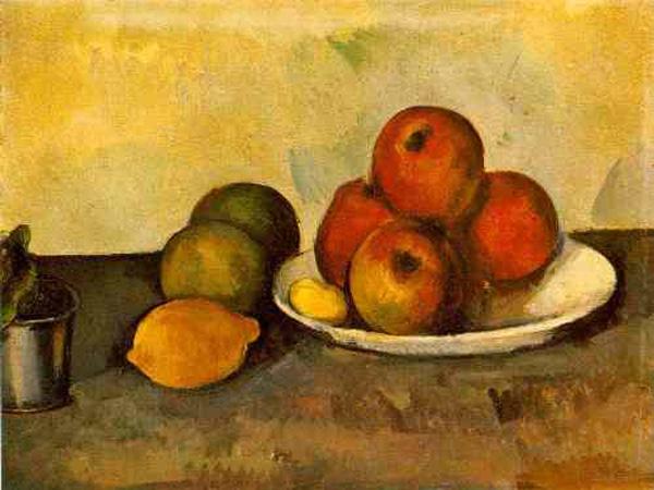 cezanne still life with apples 1890