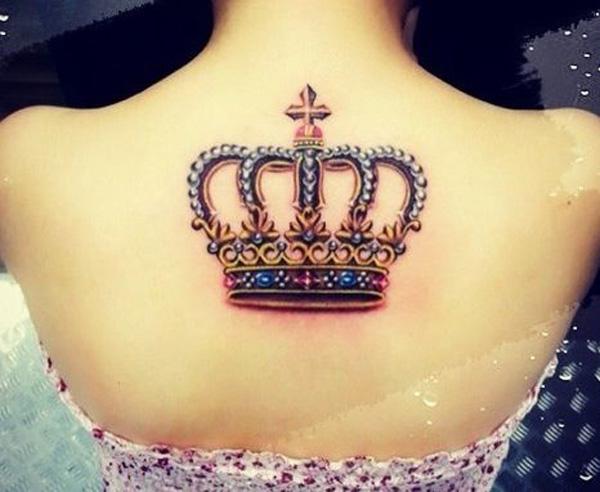 Queen crown tattoo design stock photo Illustration of diamond  136950172