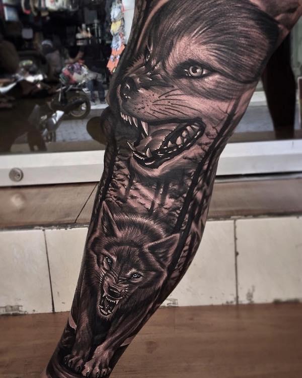 Wolf Tattoos  Tattoo Ideas Artists and Models