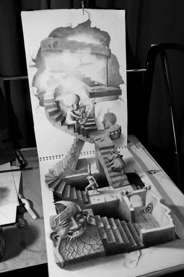 50 Impressive 3D Drawings Art and Design
