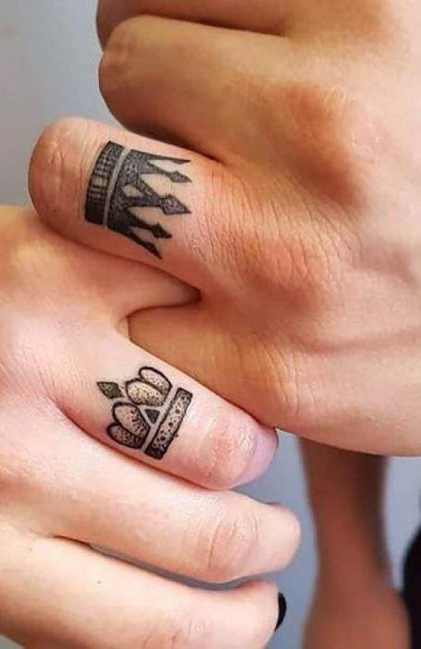 King & Queen, queen and king tattoos - thirstymag.com