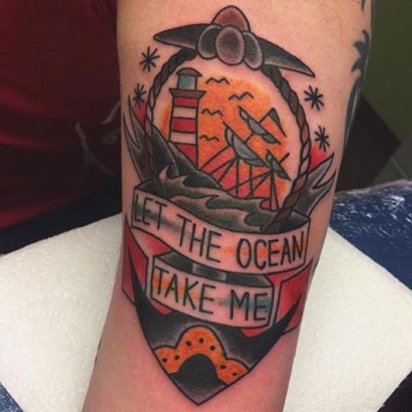 Let the ocean take me tattoo