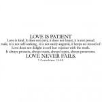 Love is patient love is kind