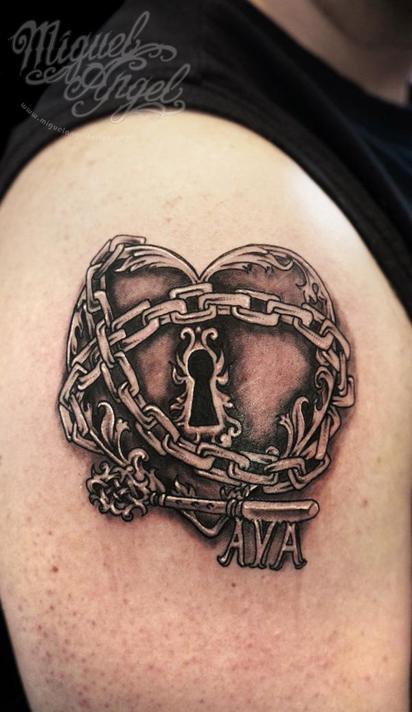 Featured image of post Heart Under Lock And Key Tattoos key from heart this catch phrase fully expresses the meaning of tattoo lock and key within the familiar symbol of love