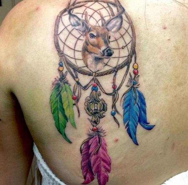 Deer and dreamcatcher