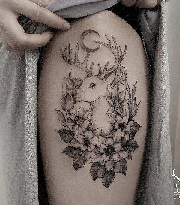 80 Inspiring Deer Tattoo Designs Art and Design