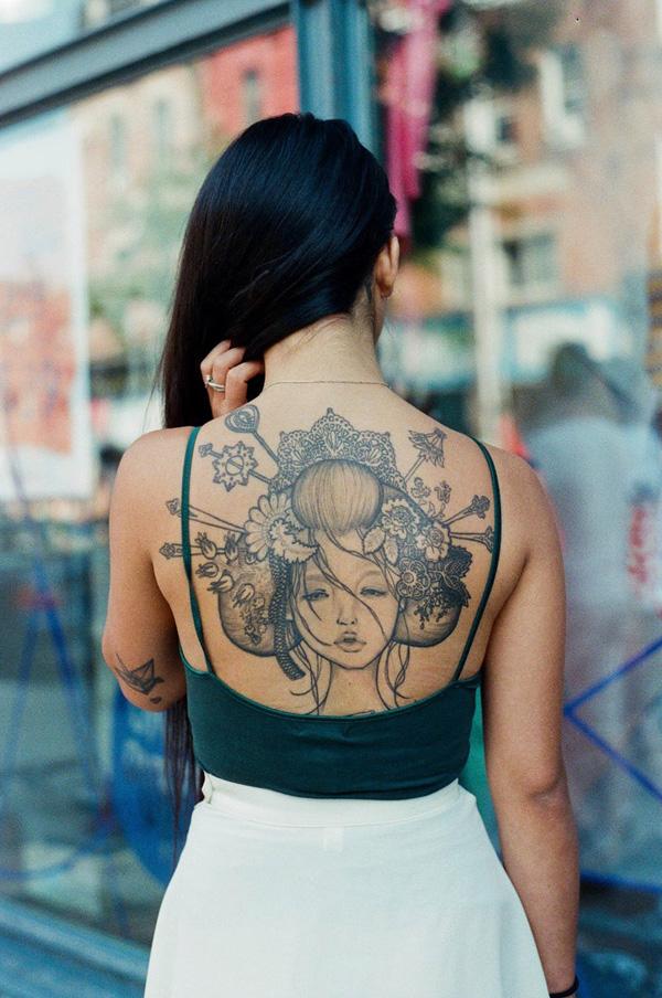 Geisha Asian Tattoo Style - 12