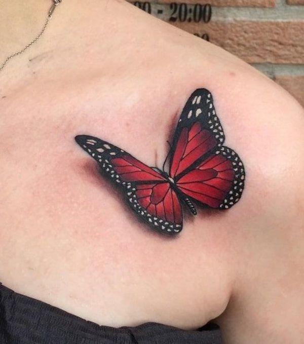 3D Butterfly Tattoo 46