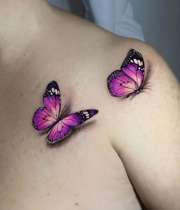 3D Butterfly Tattoo 49