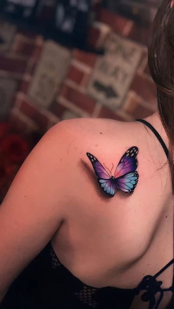 3D Butterfly Tattoo 51