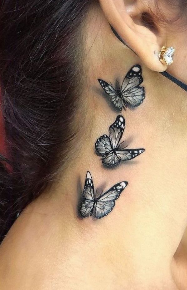 3D Butterfly Tattoo 54