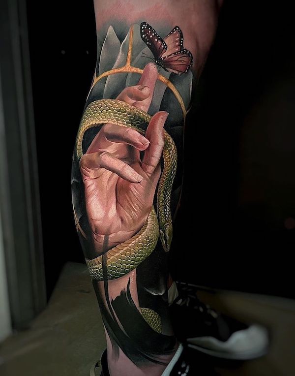 3D Butterfly Tattoo 60