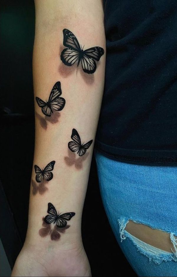 3D Butterfly Tattoo 61