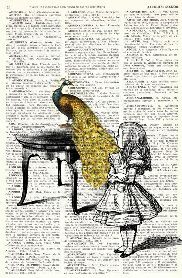 Alice in wonderland- Alice with peacock