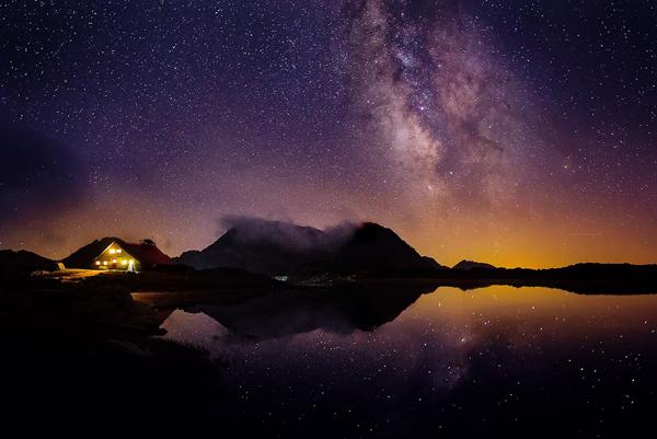 Milky Way over Tevno Lake