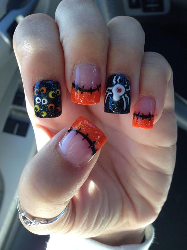 50 Cool Halloween Nail Art Ideas Art and Design