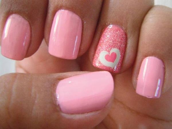 70+ Heart Nail Designs | Art and Design