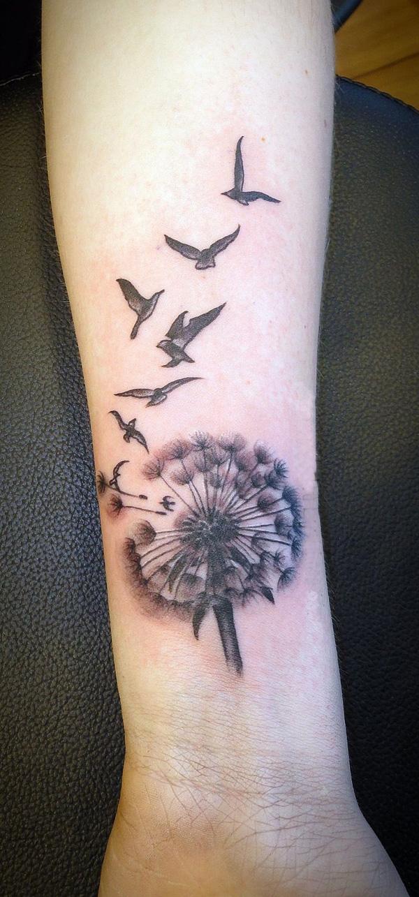 45 Dandelion Tattoo Designs for Women Cuded
