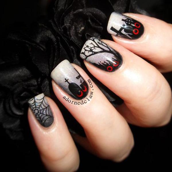 16 Halloween nail art