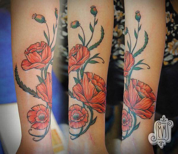 4380 Poppy Tattoo Images Stock Photos  Vectors  Shutterstock