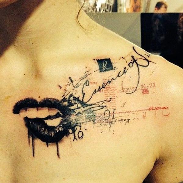 Crazy and Tasteful Kiss Tattoos