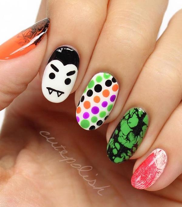 50 Cool Halloween Nail Art Ideas Cuded