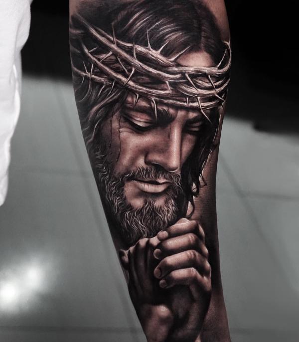 Jesus Christ tattoo by Douglas Prudente | Post 22643