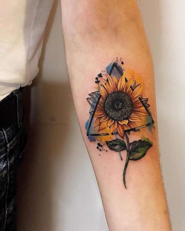 Sunflower Tattoo  Realistic Temporary Tattoos  Tattoo Icon  TattooIcon