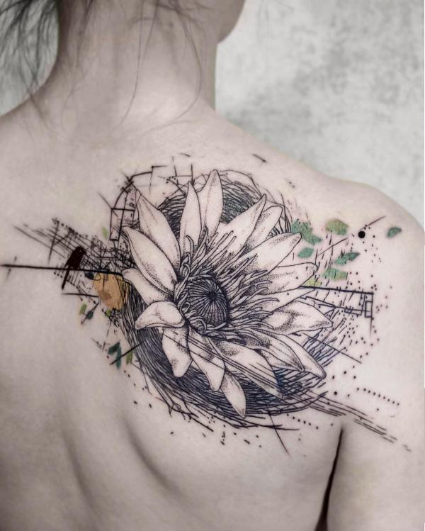 Sunflower Tattoo Meaning and Designs  TattoosWin