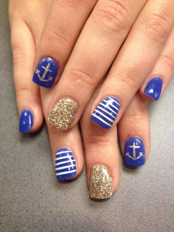 60 Cute Anchor Nail Designs Art and Design