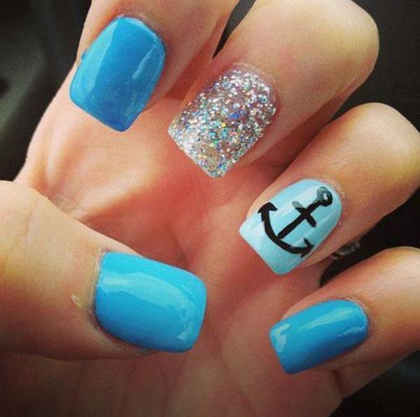 60 Cute Anchor Nail Designs | Art and Design