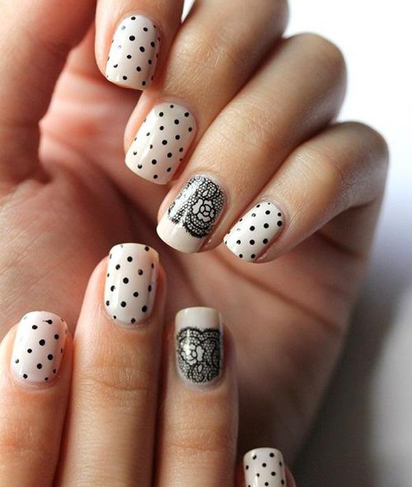 12 lace nail art