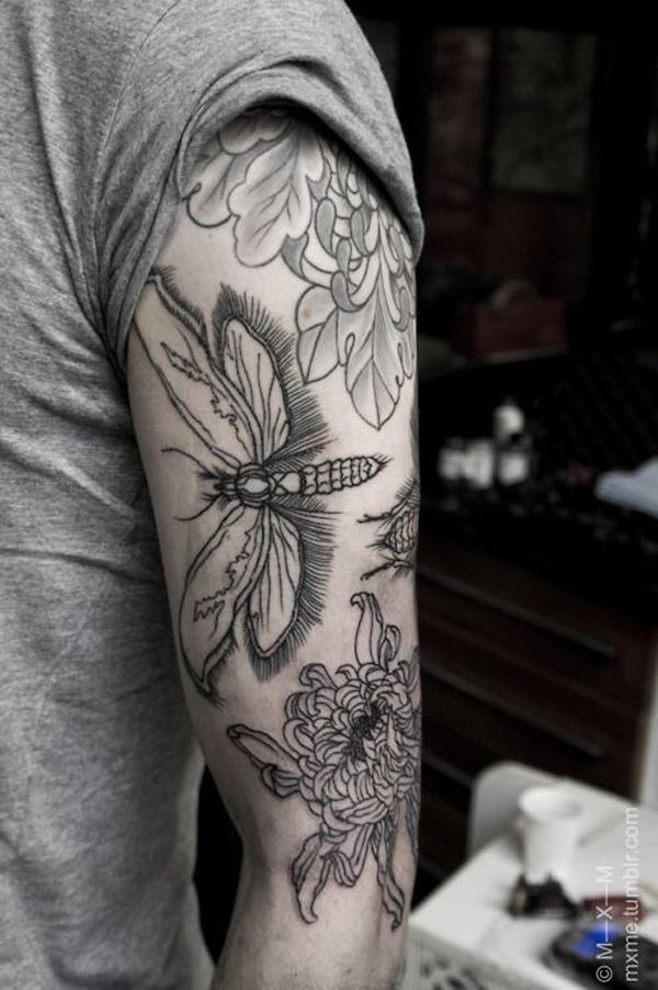 100 Chrysanthemum Tattoo Designs For Men  Flower Ink Ideas