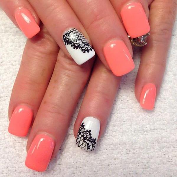 32 lace nail art