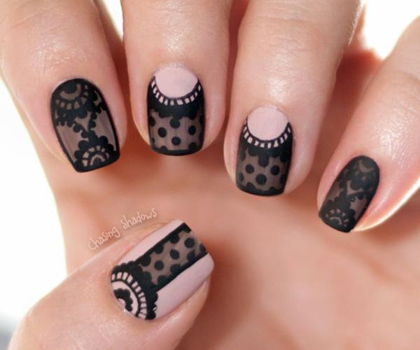 4 lace nail art