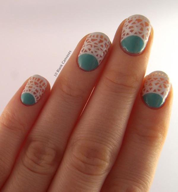 40 lace nail art