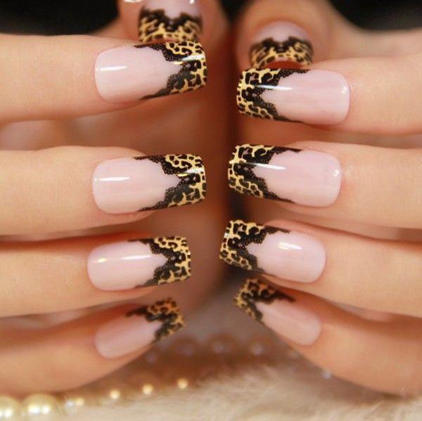 48 lace nail art