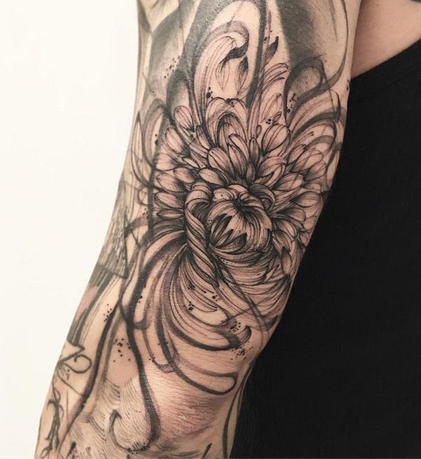 45 Beautiful Chrysanthemum Tattoo Ideas  Art and Design