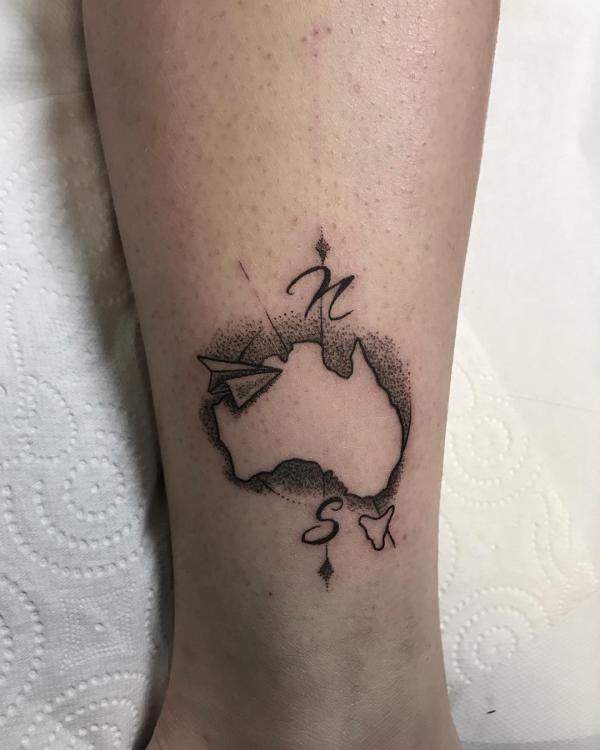 Small Australia tattoo