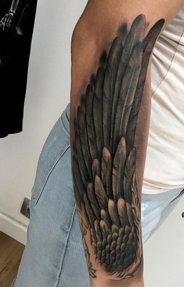 Forearm Wing by JON TattooNOW