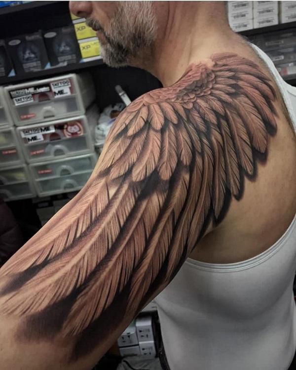 Top 30 Best angel wings tattoo ideas for Men  Women in 2023