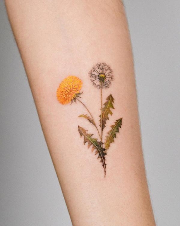 Dandelion Temporary Tattoo - Set of 3 – Small Tattoos